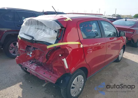 2024 Mitsubishi Mirage Es/Le z USA, uszkodzony, nr VIN ML32AUHJ8RH032092